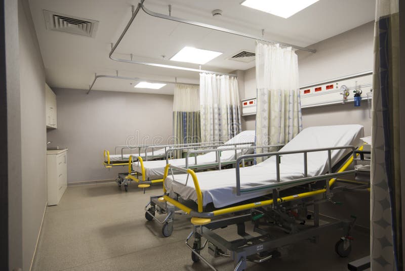 Private hospital room interior stock images