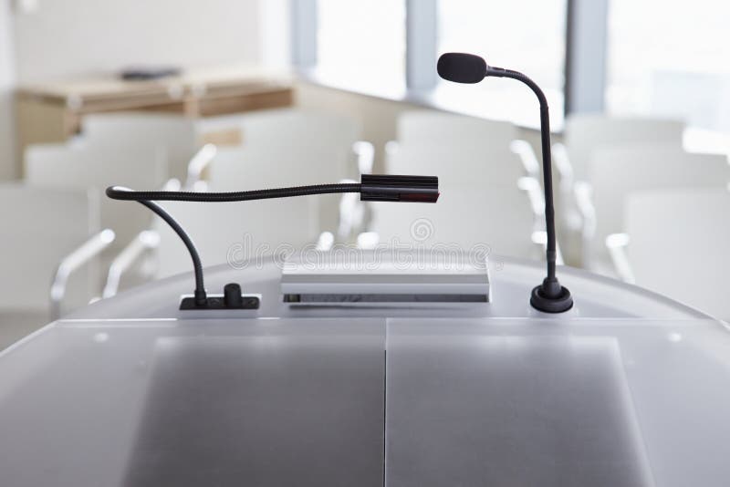 View Of Empty Room From Lectern At Business Conference royalty free stock photos